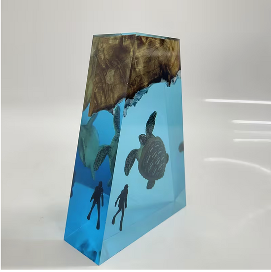 Große Schildkröten-Harzlampe